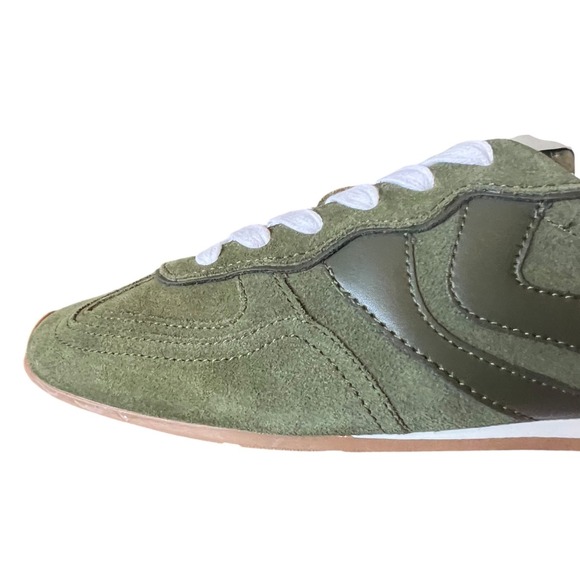 Steve Madden Abbi Womens Sneakers Olive Multi Green Suede Retro Jogger 8.5 NEW - Picture 12 of 16